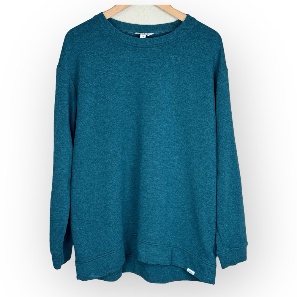 Orvis Men's Crew Neck Sweatshirt Pullover Size‎ Large Green Modal Blend Soft